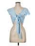 Shein Blue Sleeveless Blouse Size 6 - photo 1