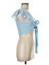 Shein Blue Sleeveless Blouse Size 6 - photo 4