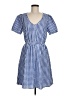 Chloe+Rene Checkered-gingham Blue Casual Dress Size M - photo 1