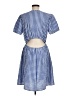 Chloe+Rene Checkered-gingham Blue Casual Dress Size M - photo 2