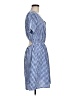 Chloe+Rene Checkered-gingham Blue Casual Dress Size M - photo 4