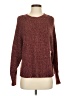Pink Rose 100% Acrylic Tweed Burgundy Pullover Sweater Size S - photo 1
