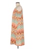 Tacera Chevron-herringbone Orange Casual Dress Size M - photo 5