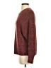 Pink Rose 100% Acrylic Tweed Burgundy Pullover Sweater Size S - photo 5