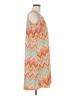 Tacera Chevron-herringbone Orange Casual Dress Size M - photo 4