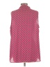 Laundry by Shelli Segal 100% Polyester Graphic Pink Sleeveless Blouse Size L - photo 2