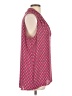 Laundry by Shelli Segal 100% Polyester Graphic Pink Sleeveless Blouse Size L - photo 4