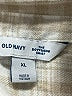 Old Navy 100% Cotton Plaid Tan 3/4 Sleeve Button-Down Shirt Size XL - photo 7