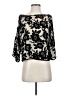 Floreat Black 3/4 Sleeve Blouse Size 4 - photo 1