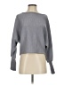 Dylan Solid Gray Pullover Sweater Size S - photo 1