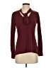 CeCe Burgundy Long Sleeve Blouse Size XS - photo 1