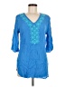 Lilly Pulitzer For Target 100% Rayon Blue 3/4 Sleeve Blouse Size M - photo 1