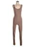 Cherie Solid Brown Jumpsuit Size L - photo 1