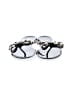 ANN MORE Silver Black Flip Flops Size EU 39 - photo 2