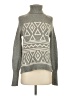 J.Crew Chevron-herringbone Gray Wool Pullover Sweater Size XS - photo 1