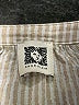Anne Klein Stripes Tan Gold 3/4 Sleeve Button-Down Shirt Size L (estimated) - photo 4