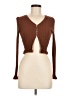 I. Joah Brown Long Sleeve Top Size M - photo 1
