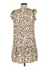 Shein 100% Polyester Animal Print Tan Casual Dress Size 6 - photo 2