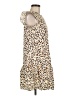 Shein 100% Polyester Animal Print Tan Casual Dress Size 6 - photo 4