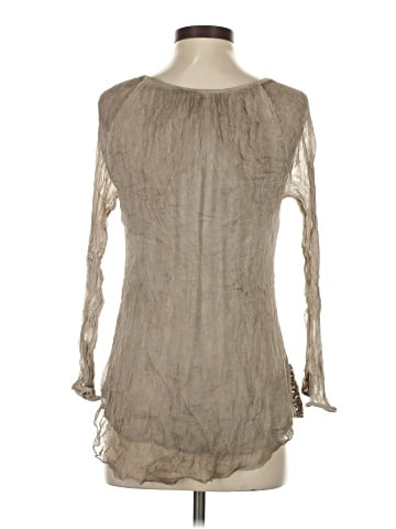 Scandal Long Sleeve Silk Top (view 2)