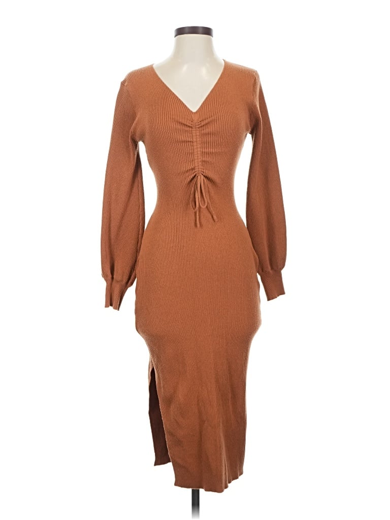 Pre-owned Prettygarden Casual Dress In Brown