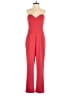 Express Solid Red Jumpsuit Size 4 - photo 1