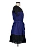 Double Zero 100% Polyester Color Block Blue Casual Dress Size S - photo 4