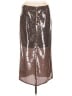 A.L.C. 100% Polyester Metallic Silver Gold Formal Skirt Size L - photo 2