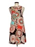 Unbranded Paisley Brown Casual Dress Size M - photo 2