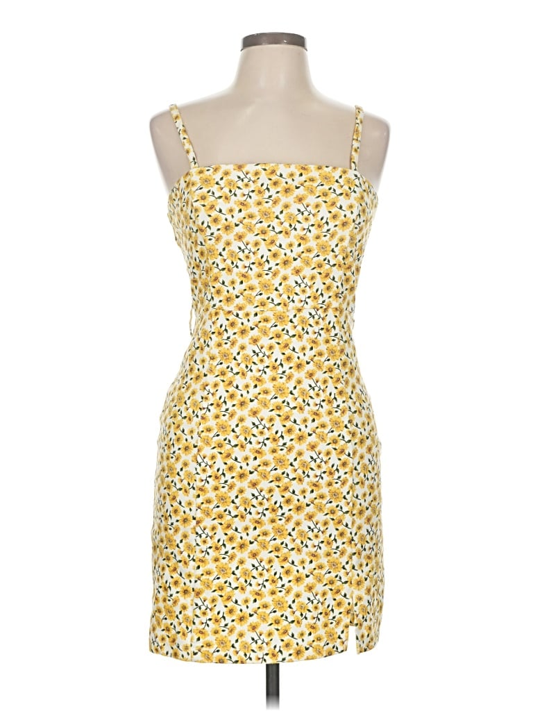 Pre-owned Forever 21 Casual Dress In Yellow