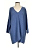 Pure Amici 100% Cashmere Blue Poncho Size 2 - photo 1