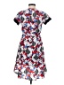 Peter Pilotto for Target 100% Polyester Print Gray Cocktail Dress Size 2 - photo 2