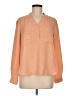 Nine West 100% Polyester Orange Long Sleeve Blouse Size M - photo 1
