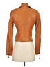 Joie 100% Leather Orange Leather Jacket Size XXS - photo 2