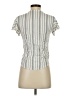 Sim & Sam 100% Rayon Ivory Short Sleeve Blouse Size XS - photo 2