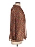 Vilagallo 100% Polyester Floral Brown Long Sleeve Blouse Size EU (FR) 44 / US 12 - photo 4