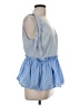 Surell Blue Sleeveless Blouse Size L - photo 4