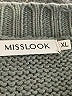 Misslook 100% Polyester Gray Pullover Sweater Size XL - photo 7