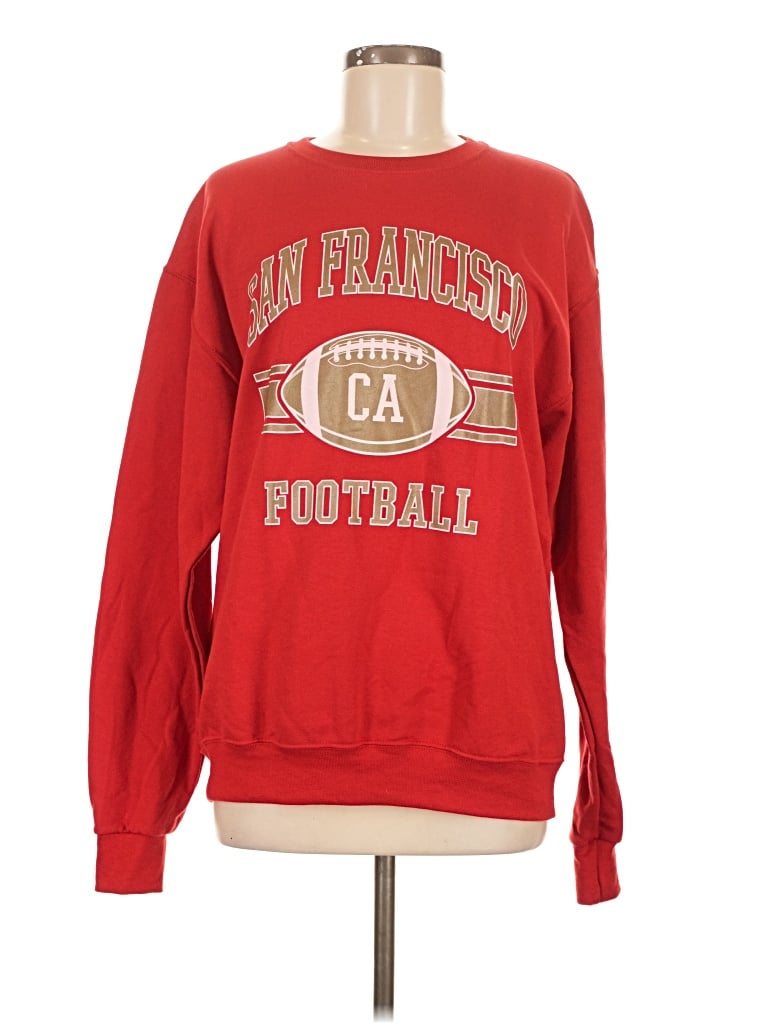 Pre-owned Jerzees Sweatshirt In Red