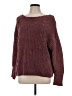 Express 100% Polyester Solid Burgundy Pullover Sweater Size L - photo 1