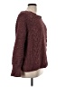 Express 100% Polyester Solid Burgundy Pullover Sweater Size L - photo 4