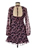 Lush 100% Polyester Floral Pink Casual Dress Size M - photo 2