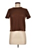 Shein Brown Short Sleeve Top Size 6 - photo 1