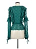 Tularosa Teal 3/4 Sleeve Blouse Size S - photo 2