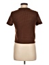 Shein Brown Short Sleeve Top Size 6 - photo 2