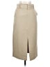 MNG Solid Tan Formal Skirt Size 1 - photo 1
