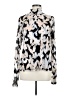 CAbi Print Ivory Long Sleeve Blouse Size M - photo 1