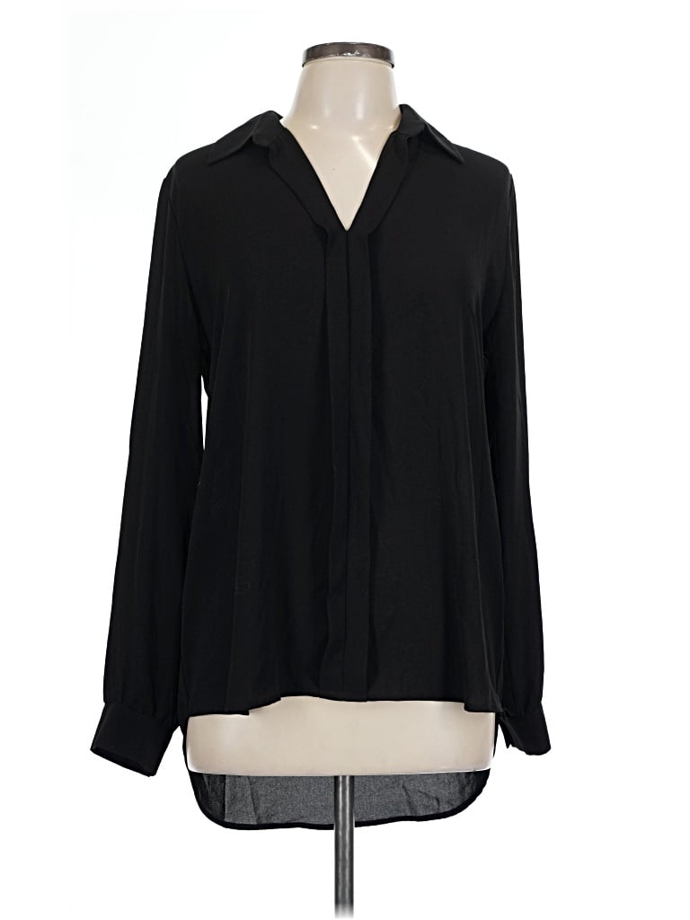 Pre-owned Bellatrix Long Sleeve Blouse In Black