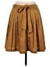 Gap 100% Polyester Solid Brown Casual Skirt Size 2 - photo 2