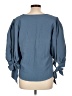 Zac & Rachel Blue 3/4 Sleeve Blouse Size L - photo 2